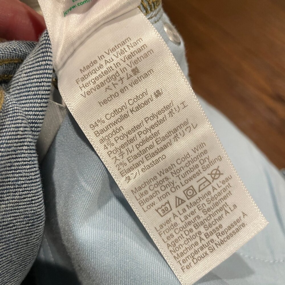 NWT J.Crew Womens Sz 30 High-Rise Bootcut Jean in 2003 Super-Stretch Flared 33"L - Picture 10 of 11